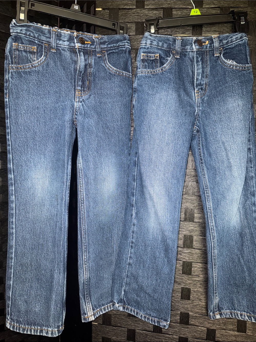 Classic Girl’s Blue Denim Cat & Jack Jeans - Casual Straight Leg x Set of 2